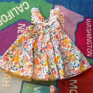 Peek Floral Kids Dress - Multicolor